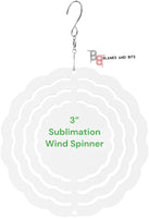 Sublimation 3" Aluminum Wind Spinner