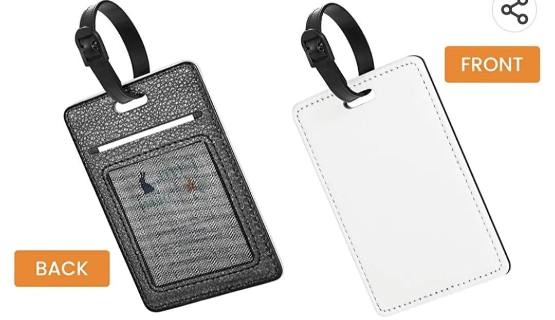 Sublimation PU Leather Lugage Tag – Blanks and Bits