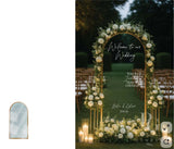 Gold Arched Full-Length Mirror 71" × 26" (For Rent)