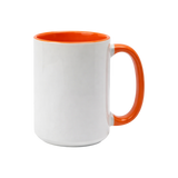 15oz inner / handle Colored Sublimation Mugs