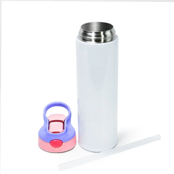 20 OZ KIDS SUBLIMATION SIPPY STRAIGHT TUMBLERS WITH HANDLE