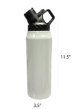 32oz Stainless Steel Sublimation Tumbler with Straw & Lid