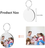MDF Sublimation Circle 2" With Key Ring Pack of 12