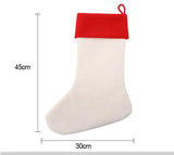 Christmas Linen Stocking Blanks Red for Sublimation Pack of 3