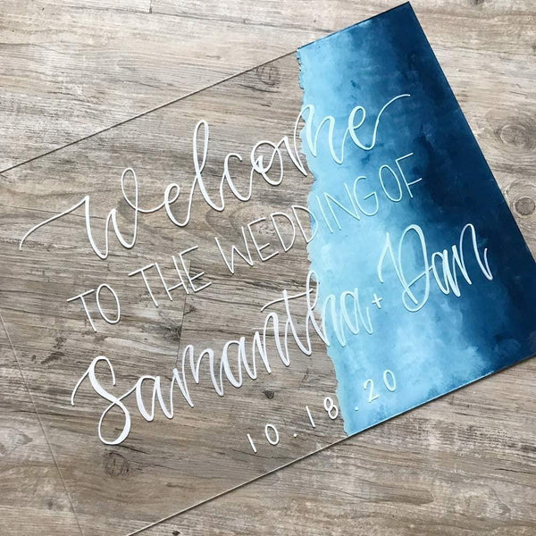 8 X 10 Inch Rectangular Sign Acrylic Clear 8
