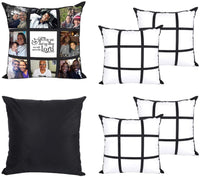 9 PANEL PILLOW COVER – BLANK FOR SUBLIMATION 18x18 Inchs