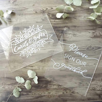 Acrylic Clear 8"x10" Blank Sign 3mm Pack of 10