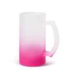 16 oz. Sublimation Glass Beer Mug in Gradient Color