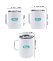 12oz Stainless Steel Sublimation Coffee Mug