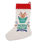 Christmas Linen Stocking Blanks Red for Sublimation Pack of 3