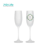 Sublimation 6oz/190ml Champagne Flute Glass (Frosted)