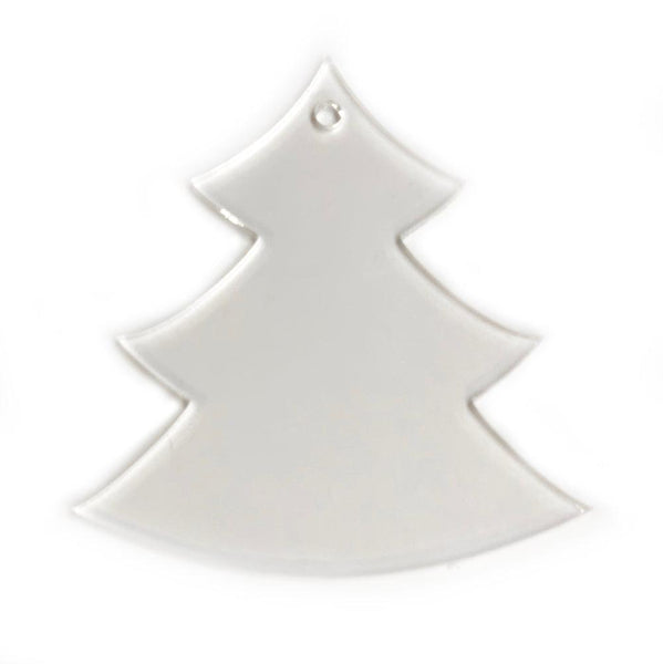 Acrylic Clear Christmas Tree Ornament 3" Pack of 10