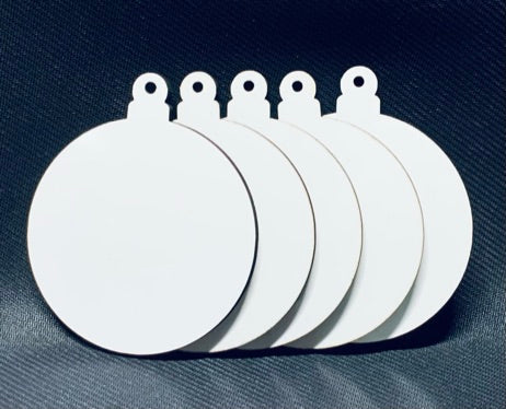 Round Sublimation Blank MDF Ornament Pack of 10