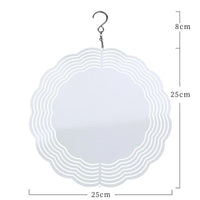 Double-Sided Sublimation Blanks Aluminium Wind Spinner Round (Round, 10  inch) (LB015R25FL)