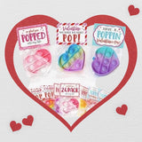 Pop It Valentines Multi Color Prepack of 48