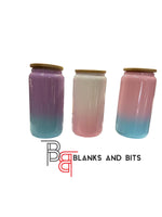16oz Gradient Libby Glass Can Sublimation Blank